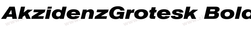 AkzidenzGrotesk Bold字体转换
